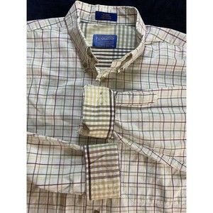 Pendleton Long Sleeve Button Down Shirt Men's Size Large Multicolor Check Cotton